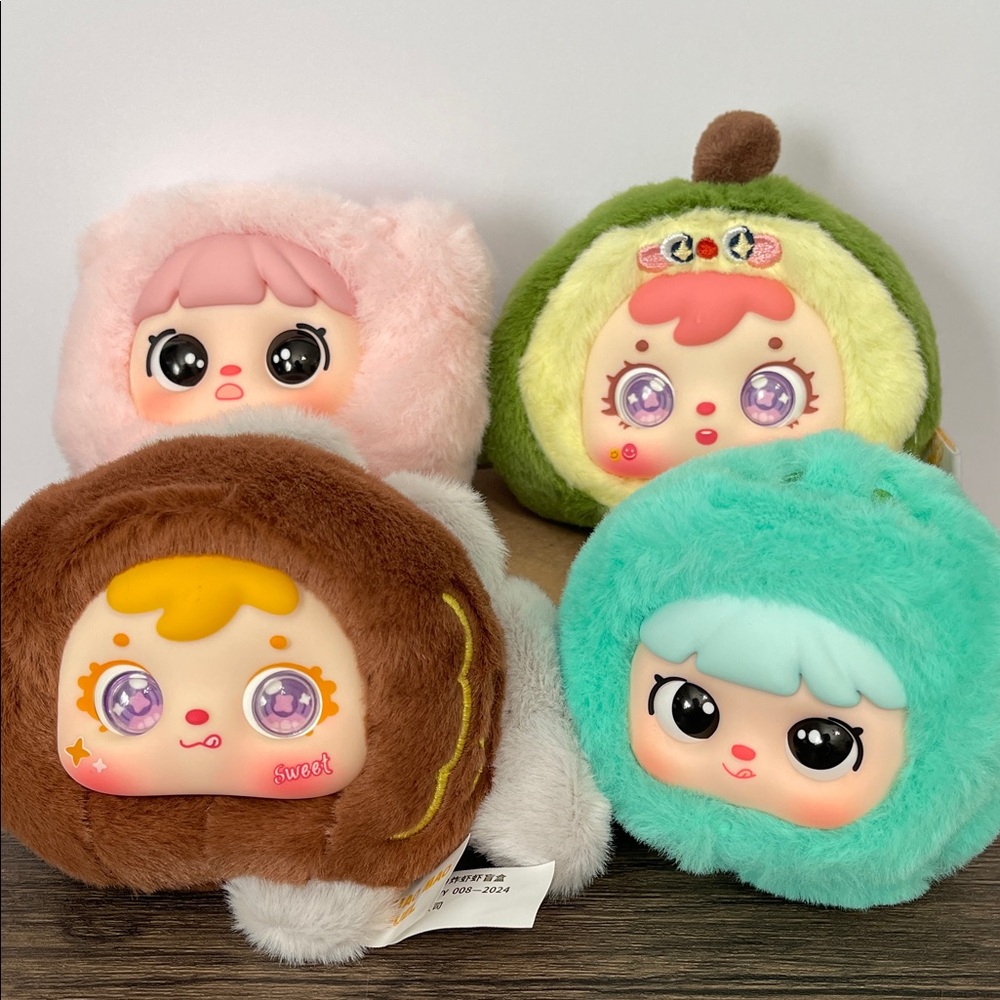 Mini Plush Pendants - Bundle of 4